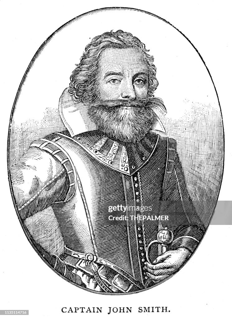 Captain John Smith engraving 1895