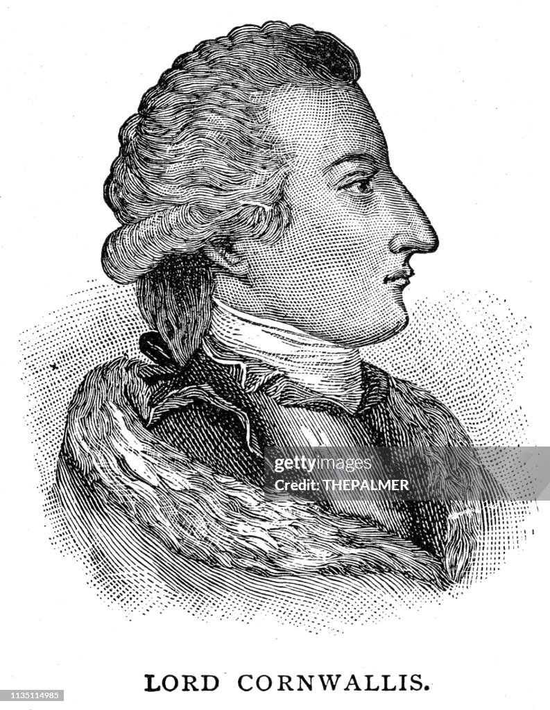 Charles Cornwallis engraving 1895