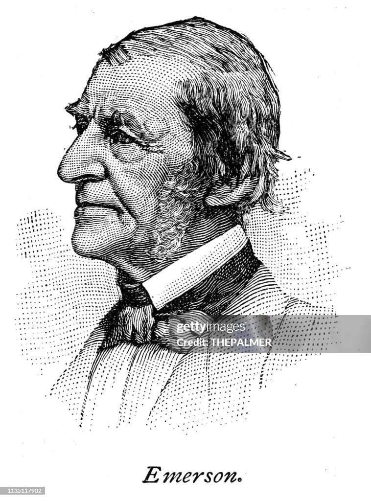 Ralph Waldo Emerson gravura 1895