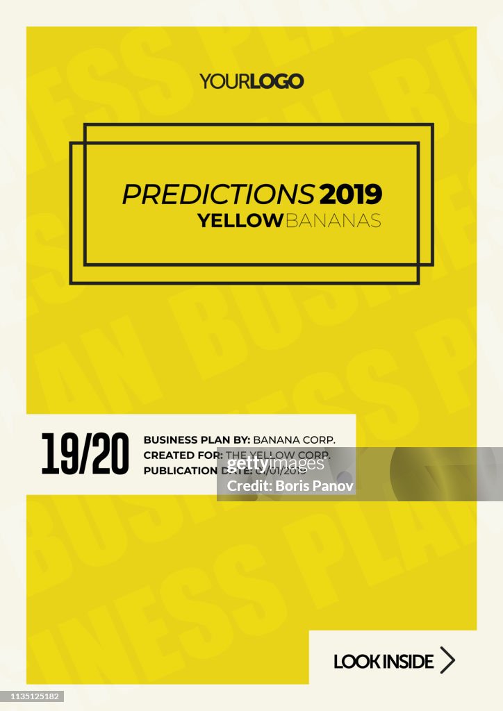 Project Plan Yellow Yellow Business Plan Cover High-Res Vector Graphic - Getty Images