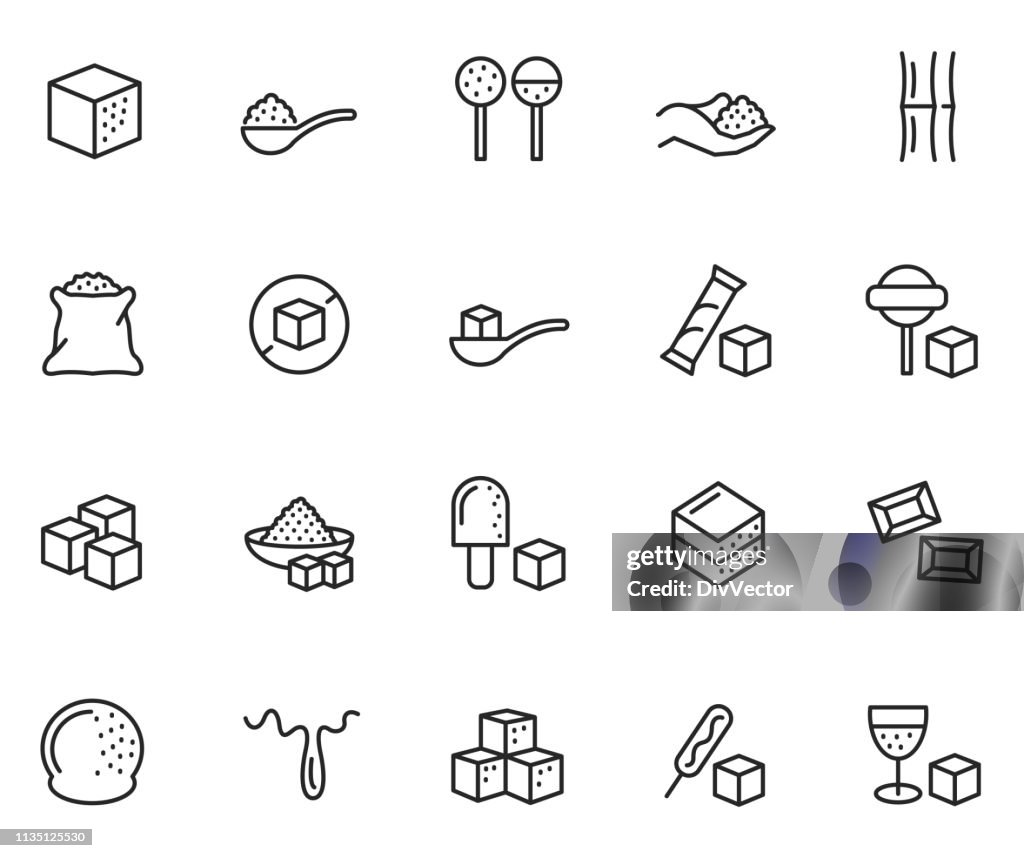 Sugar icon set