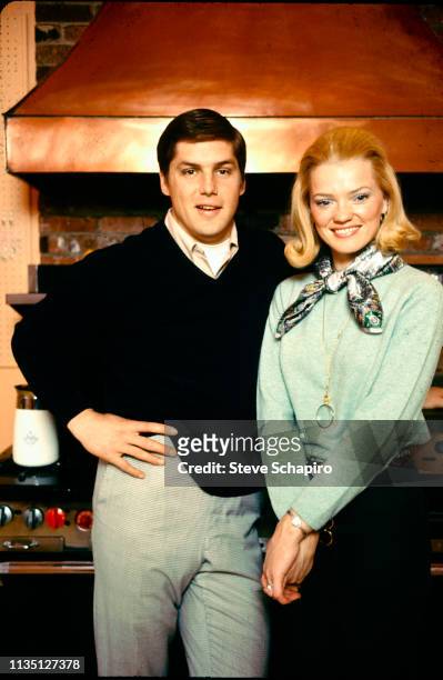 Portrait of married American couple baseball player Tom Seaver, pitcher for the New York Mets, and Nancy Seaver as they pose together, New York, 1970.