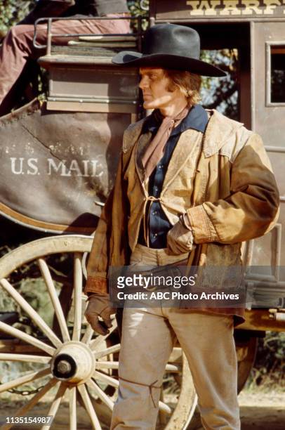 Roger Davis appearing in the Walt Disney Television via Getty Images tv series 'Alias Smith and Jones'.