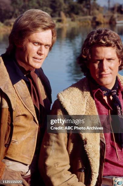 Roger Davis, Ben Murphy appearing in the Disney General Entertainment Content via Getty Images tv series 'Alias Smith and Jones'.