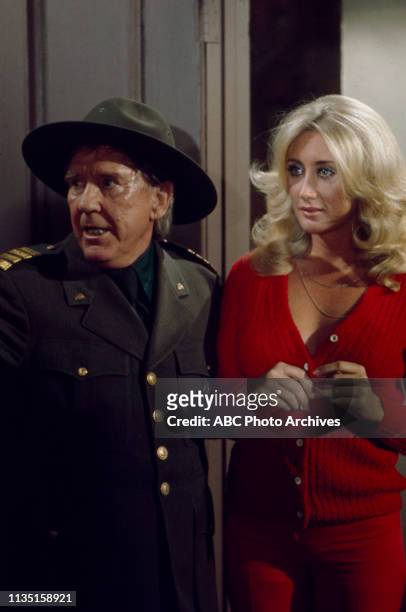 Burgess Meredith, Linda Gaye Scott appearing in the Disney General Entertainment Content via Getty Images tv special 'Old Faithful' dedicated to Old...