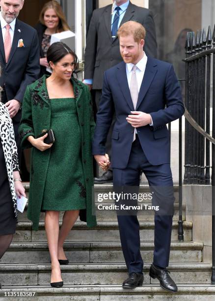 Prince Harry, Duke of Sussex and Meghan, Duchess Of Sussex attend a Commonwealth Day Youth Event at Canada House on March 11, 2019 in London,...