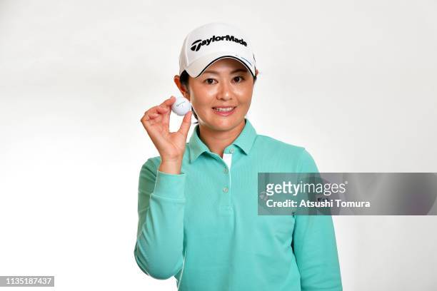 Shinobu Moromizato of Japan poses during the 2019 LPGA Portrait Session at Ryukyu Golf Club on March 5, 2019 in Nanjo, Okinawa, Japan.