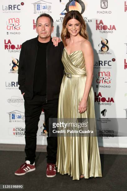 Actress Manuela Velasco and actor Rafa Castejon attend the 28th Union de Actores awards photocall at Circo Price on March 11, 2019 in Madrid, Spain.