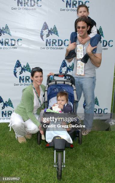 Lesli Kay, son Alec, Keith Coulouris and son Jackson