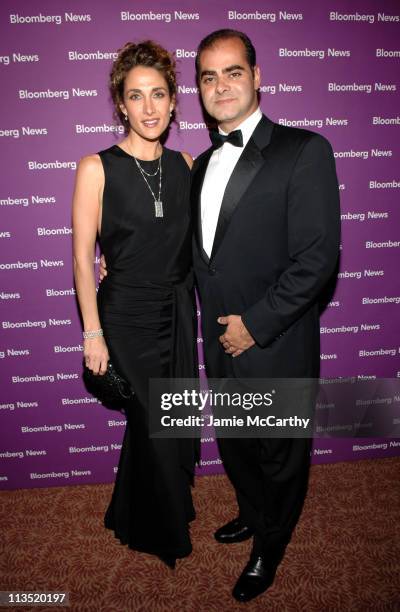 Melina Kanakaredes and Peter Constantinides during Bloomberg News Cocktail Party - April 29, 2006 at Washington Hilton, Edison Suite in Washington...