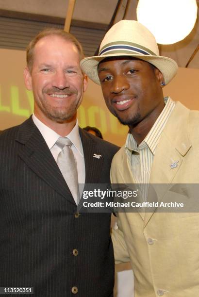 Bill Cowher and Dwyane Wade during 2006 ESPY Awards - After Party at Kodak Theatre in Hollywood, California, United States.