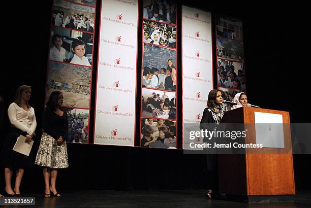 Dr. Amna Buttar and Mukhtar Mai during Girls Learn International Summit 2006 at John Jay School of Criminal Justice in New York City, New York,...