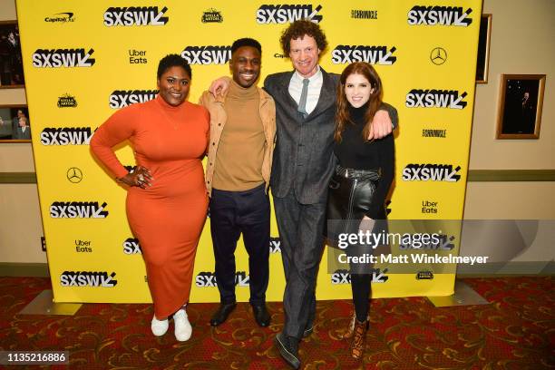 Danielle Brooks, Marchánt Davis, Chris Morris, and Anna Kendrick attend the "The Day Shall Come" Premiere 2019 SXSW Conference and Festivals at...