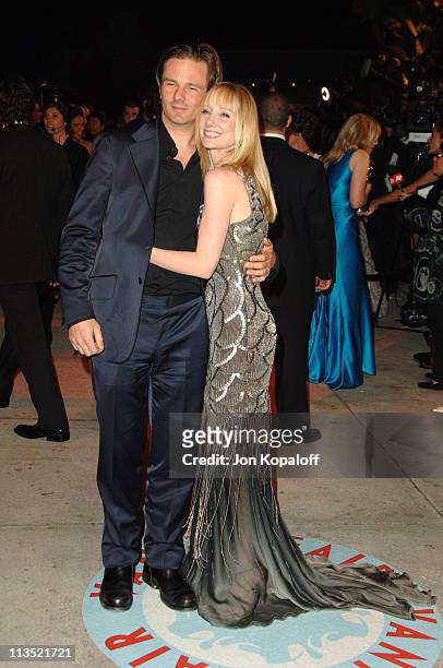 Coley Laffoon and Anne Heche during 2006 Vanity Fair Oscar Party at Morton's in West Hollywood, California, United States.