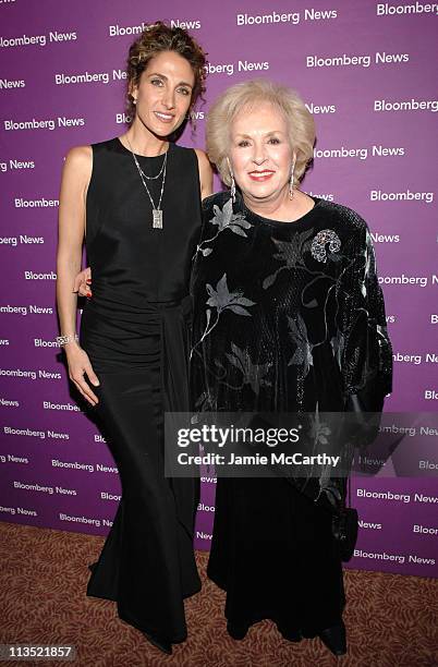 Melina Kanakaredes and Doris Roberts during Bloomberg News Cocktail Party - April 29, 2006 at Washington Hilton, Edison Suite in Washington D.C.,...