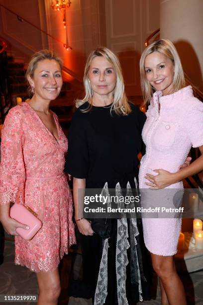 March 11: Claire Duroc Danner, Sophie Favier and Marie Saldmann attend the "Stethos d'Or 2019" Charity Gala of the Foundation for Physiological...