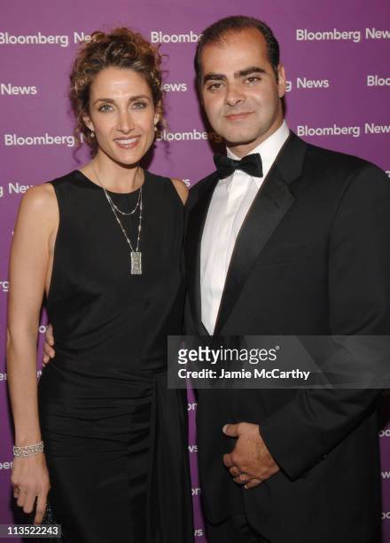 Melina Kanakaredes and Peter Constantinides during Bloomberg News Cocktail Party - April 29, 2006 at Washington Hilton, Edison Suite in Washington...