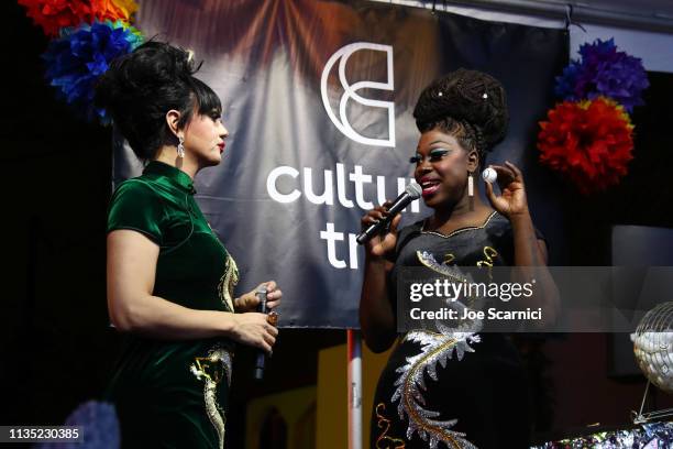 Manila Luzon and Bob the Drag Queen host a lip sync battle with Culture Trip as Part of "Soho in SoCo" for SXSW at Austin Motel on March 11, 2019 in...