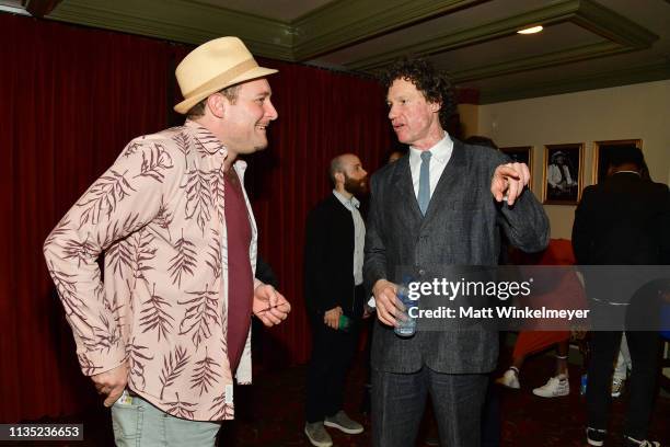 James Adomian and Chris Morris attends the "The Day Shall Come" Premiere 2019 SXSW Conference and Festivals at Paramount Theatre on March 11, 2019 in...