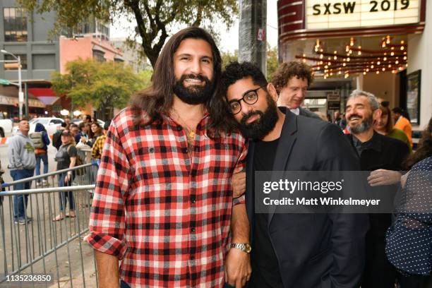 Kayvan Novak and Mousa Kraish attend the "The Day Shall Come" Premiere 2019 SXSW Conference and Festivals at Paramount Theatre on March 11, 2019 in...