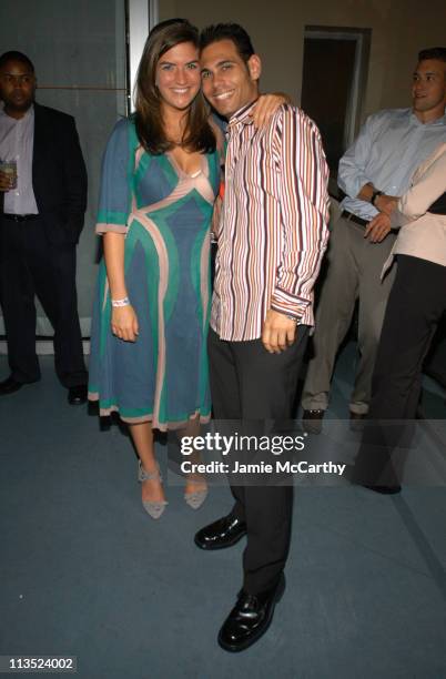 Kate Edwards and Eric Podwall during The Unofficial Afterparty for the John Kerry Fundraiser at Radio City Music Hall at Suede in New York City, New...