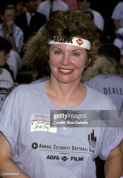 Marsha Mason during Women In Film's 4th Annual Softball Game at Central Park in New York City, New York, United States.