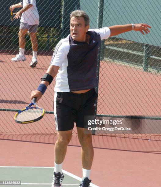 Eric Braeden during Racquet Rumble 2004 Celebrity Tennis Tournament at Riviera Tennis Club in Pacific Palisades, California, United States.