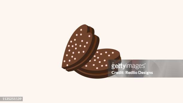 heart chocolate icon - hessian stock illustrations