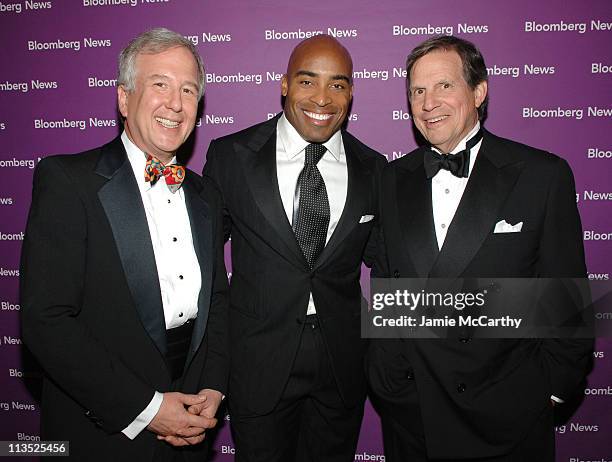 Matt Winkler, Editor in Chief of Bloomberg News, Tiki Barber and Peter Grauer, President and CEO Bloomberg LP