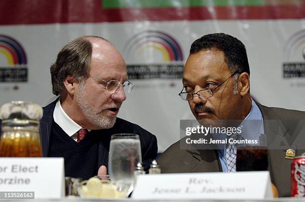 New Jersey Governer Jon S. Corzine and Jesse Jackson