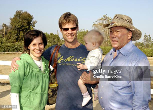 Melanie Shatner, Joel Gretsch, daughter Willow and William Shatner