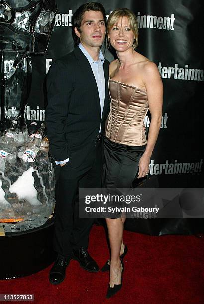 Julie Bowen, Scott Phillips during Entertainment Weekly's 10th Annual Academy Award Party at Elaine's Restaurant in New York, New York, United States.