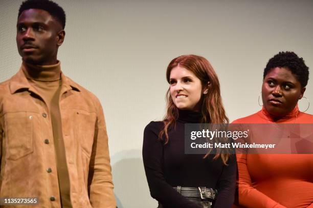 Marchánt Davis, Anna Kendrick and Danielle Brooks attend the "The Day Shall Come" Premiere - 2019 SXSW Conference and Festivals at Paramount Theatre...