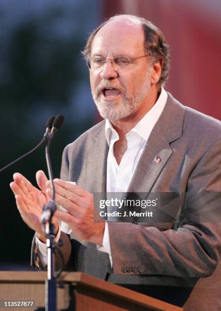 Senator Jon Corzine during The Red Hot Chili Peppers Perform as the Democrats Rally to "Take Back The Senate" at Bergamot Station in Santa Monica,...