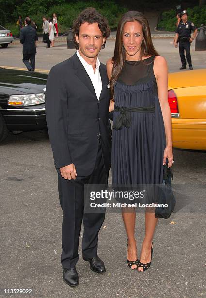 Gian Paolo de Felice and Gabby Karan during The Fresh Air Fund Salute To American Heroes - June 1, 2006 at Tavern On the Green in New York City, New...