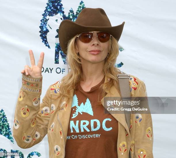 Rosanna Arquette during NRDC Day Of Discovery Fair - Arrivals at Wadsworth Theater Grounds in Westwood, California, United States.