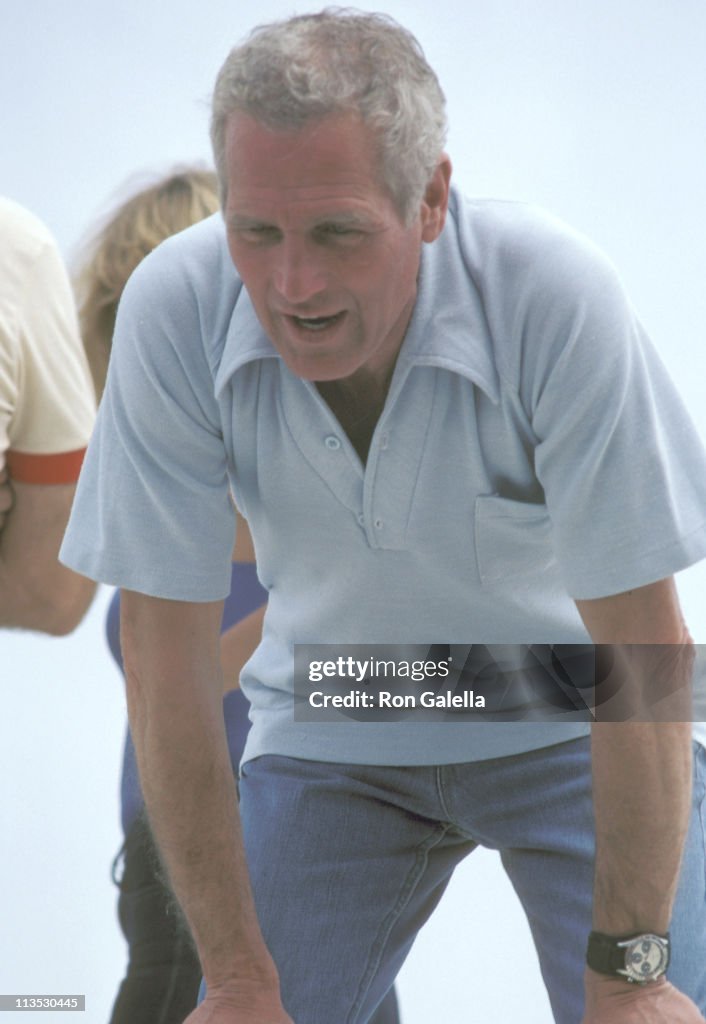 Paul Newman sighting at the Riverside Raceway during the LA Times/Toyota Grand Prix - April 26, 1981