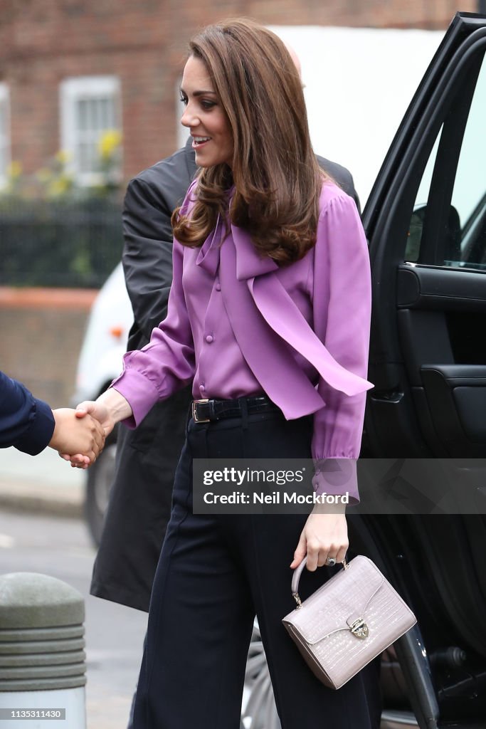 Duchess Of Cambridge Visits The Henry Fawcett Children's Centre