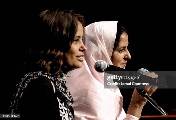 Dr. Amna Buttar and Mukhtar Mai during Girls Learn International Summit 2006 at John Jay School of Criminal Justice in New York City, New York,...