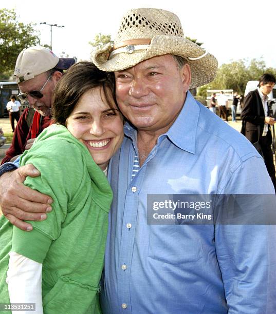 Melanie Shatner and father William Shatner during William Shatner Wells Fargo Hollywood Charity Horse Show - April 29, 2006 at Los Angeles Equestrian...