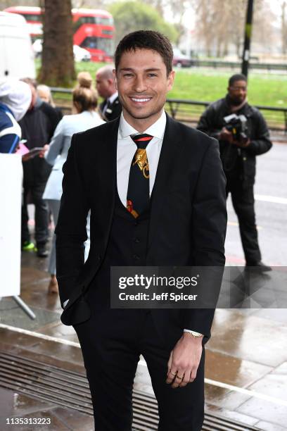 Joey Essex attends the 2019 'TRIC Awards' held at The Grosvenor House Hotel on March 12, 2019 in London, England.