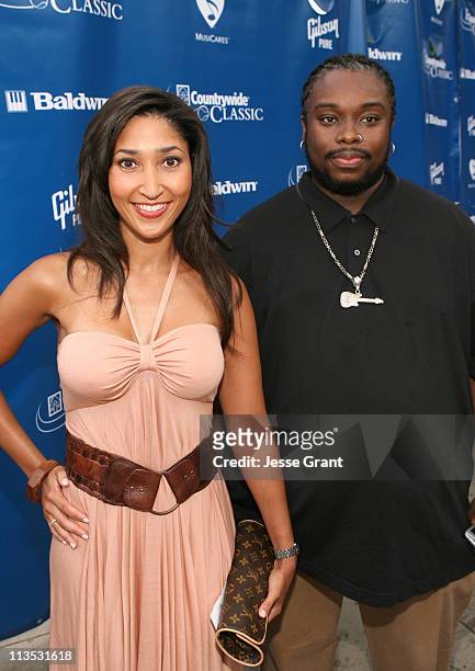 Bettina Bush and Automatic during Gibson and Baldwin Host 2006 "Night at the Net" - Red Carpet at Los Angeles Tennis Center in Los Angeles,...