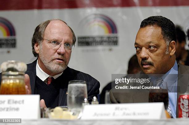 New Jersey Governer Jon S. Corzine and Jesse Jackson