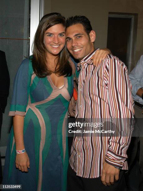 Kate Edwards and Eric Podwall during The Unofficial Afterparty for the John Kerry Fundraiser at Radio City Music Hall at Suede in New York City, New...