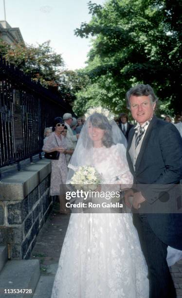 Courtney Kennedy & Ted Kennedy during Courtney Kennedy and Jeff Ruhe Wedding at Holy Trinity Church in Washington D.C., United States.