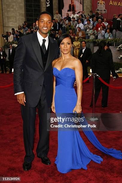 Will Smith and Jada Pinkett Smith during The 78th Annual Academy Awards  Arrivals at Kodak Theatre in Hollywood, California, United States.