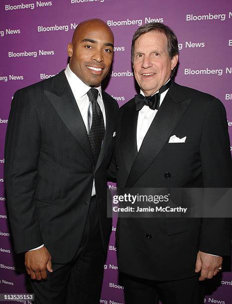 Tiki Barber and Peter Grauer, President and CEO Bloomberg LP