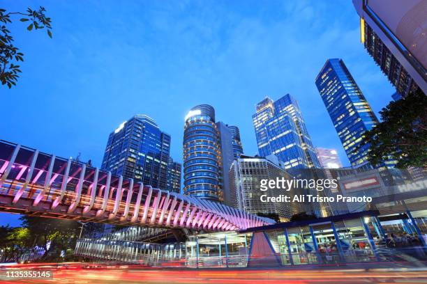 modern of jakarta city - jakarta stock pictures, royalty-free photos & images