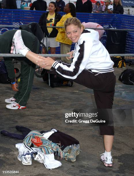 Amanda Detmer during 19th Annual Nautica Malibu Triathlon - Arrivals at Zuma Beach in Malibu, California, United States.