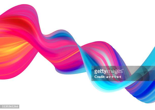 background with colored wave - kreativität stock illustrations